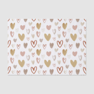 Valentine's Day Lovely Rustic Hearts Tissue Paper