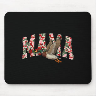 Valentines Day Mallard Camo Mama Duck Hunting Wome Mouse Mat