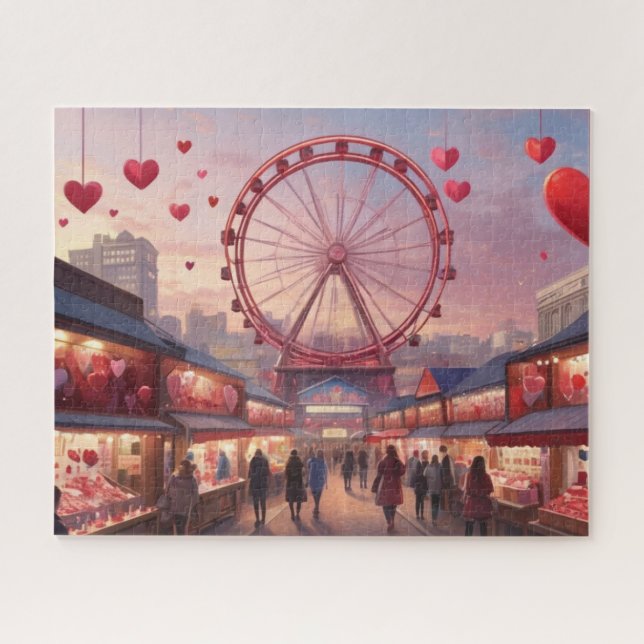 Valentines Day Market Jigsaw Puzzle (Horizontal)