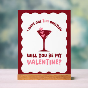 Valentine's Day Martini Station Galentine's Day Acrylic Sign