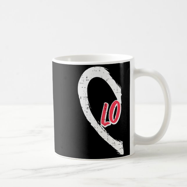 Valentines Day Matching Love Lo Heart Cute Couple  Coffee Mug (Right)