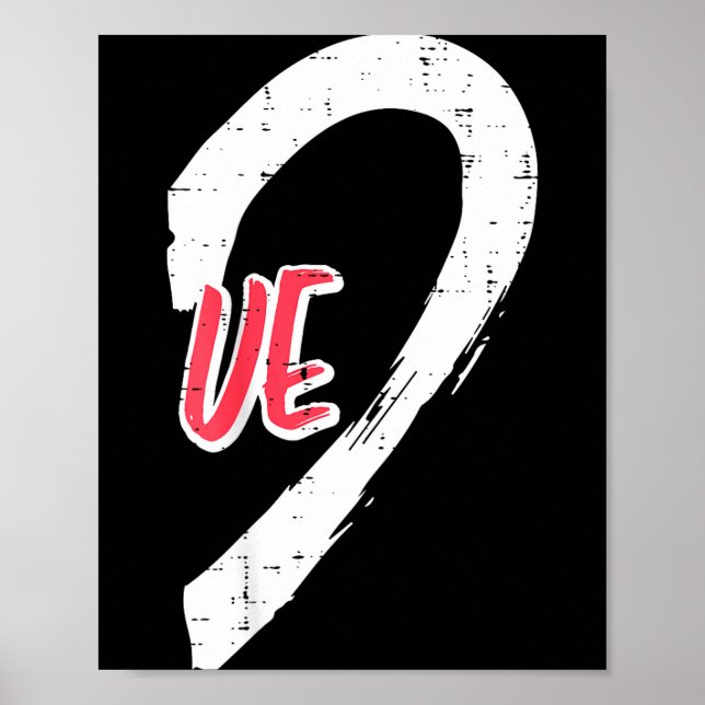 Valentines Day Matching Love Ve Heart Cute Couple  Poster (Front)