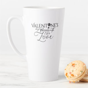Valentine's day Minimalist Lettering Latte Mug