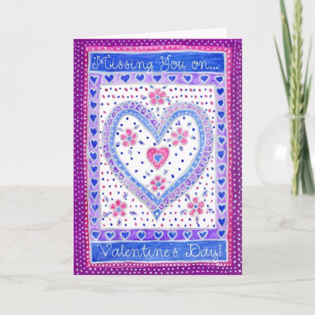 Valentine's Day 'Missing You' Card (Front)