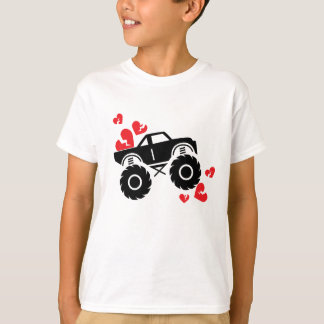 Valentines Day Monster Truck T-Shirt