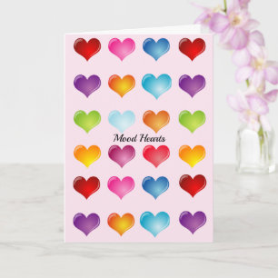 Valentine's Day Mood Hearts Add Text For Him Her Card