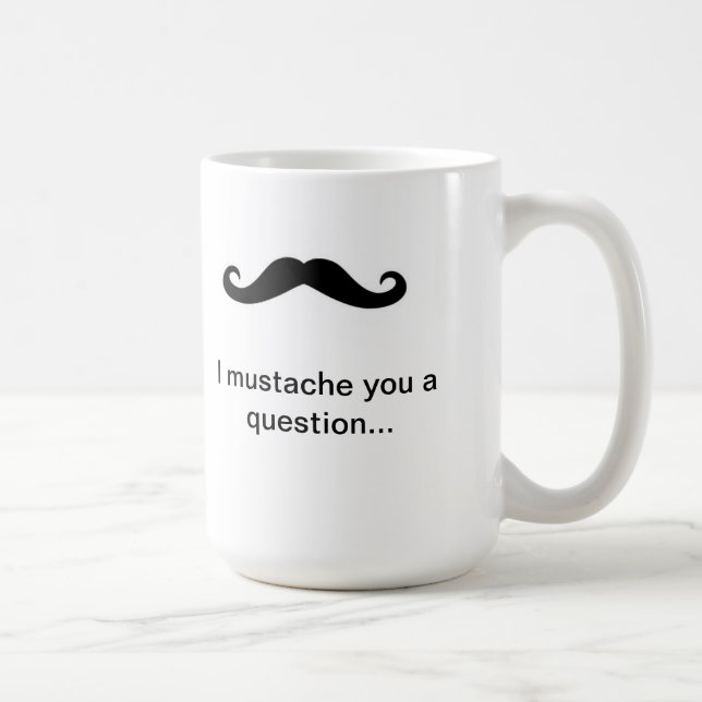 Valentine's Day Moustache Coffee Mug (Right)