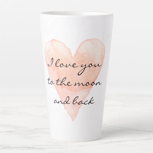 Valentine's Day mug gift - Love you to the moon (Front)