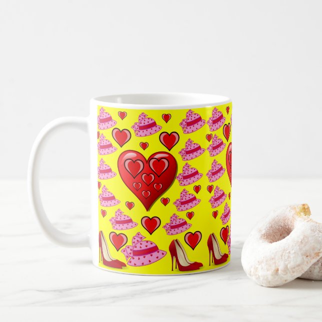 Valentine's Day Mug Mugs (With Donut)