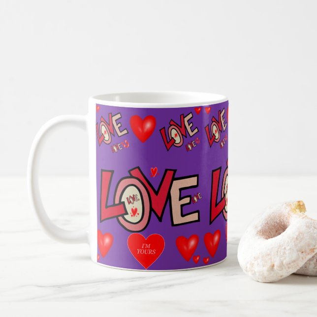 Valentine's Day Mug Mugs (With Donut)