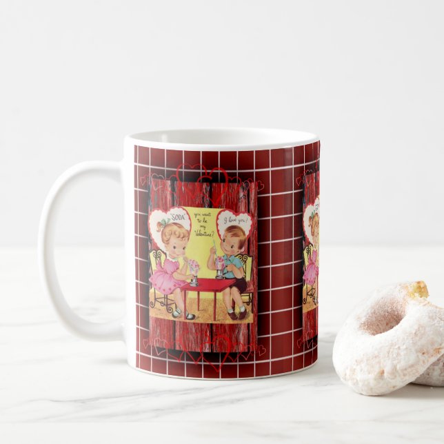 Valentine's Day Mug Mugs (With Donut)