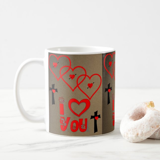 Valentine's Day Mug Mugs (With Donut)