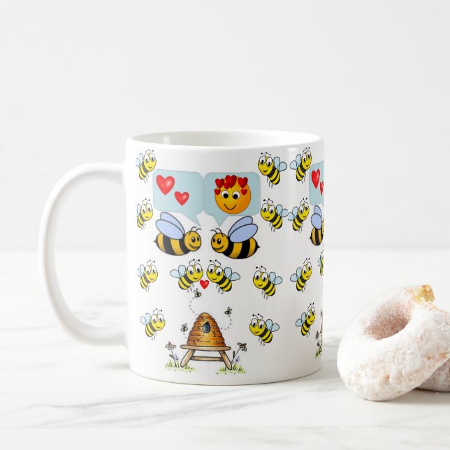 Valentine's Day Mug Mugs (With Donut)