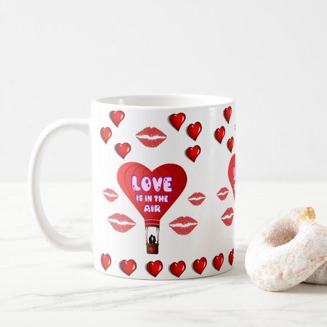 Valentine's Day Mug Mugs (With Donut)