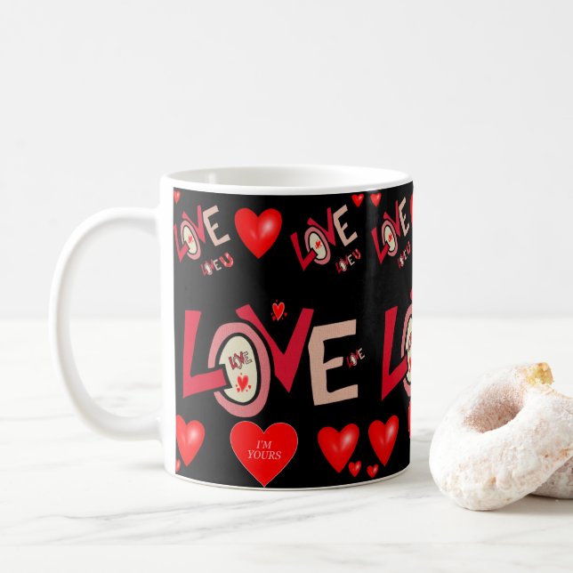 Valentine's Day Mug Mugs (With Donut)