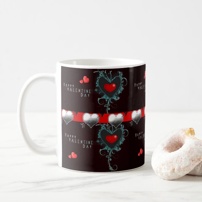 Valentine's Day Mug Mugs (With Donut)