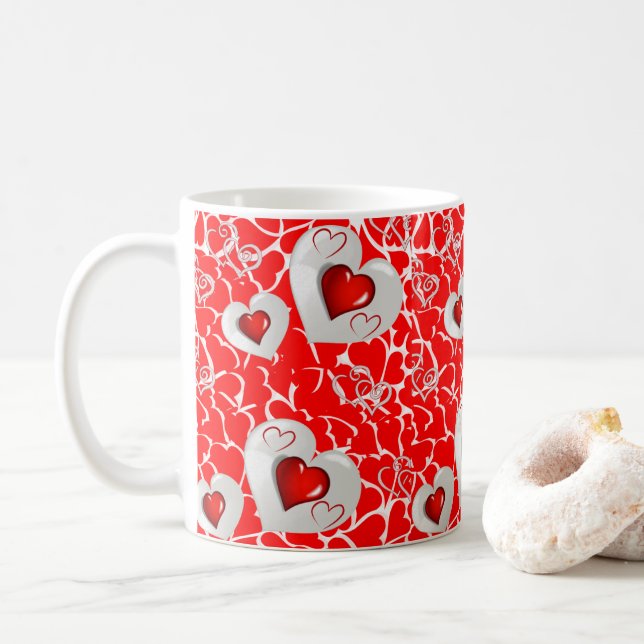 Valentine's Day Mug Mugs (With Donut)