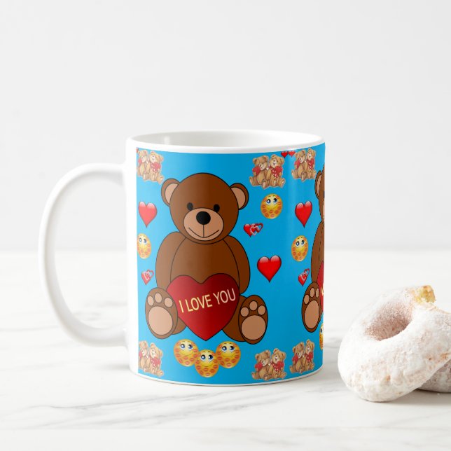 Valentine's Day Mug Mugs (With Donut)