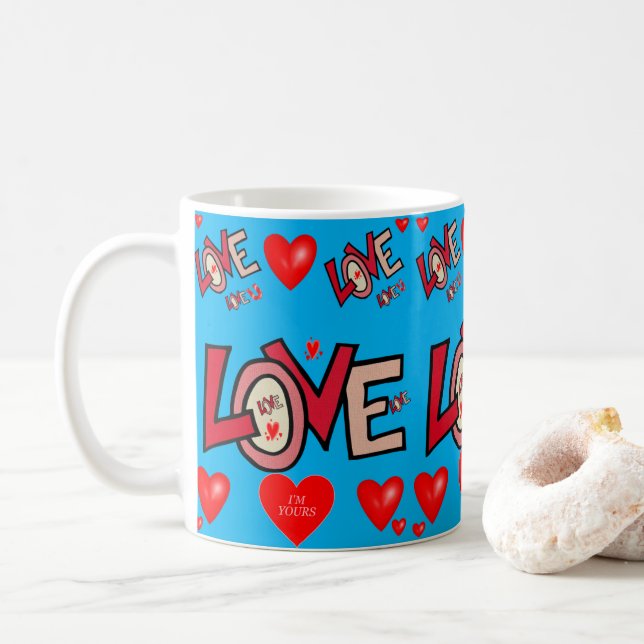 Valentine's Day Mug Mugs (With Donut)