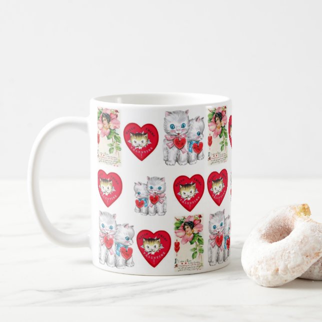 Valentine's Day Mug Mugs (With Donut)