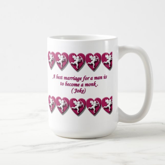 Valentine's Day Mug present.Russian proverb.6 (Right)