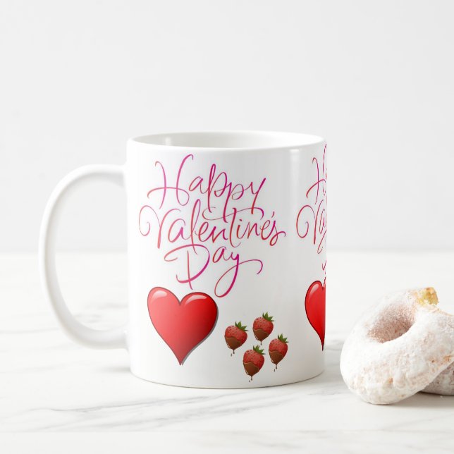 Valentine's Day Mugs (With Donut)