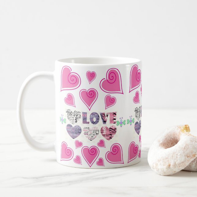 Valentine's Day Mugs (With Donut)