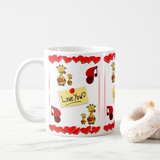 Valentine's Day Mugs (With Donut)