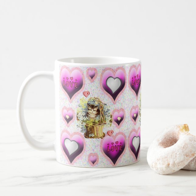 Valentine's Day Mugs (With Donut)