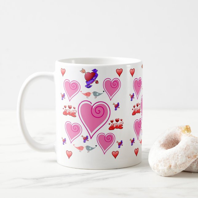 Valentine's Day Mugs (With Donut)