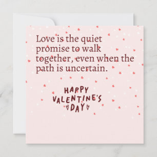 Valentine's Day My Love Photo Frame Style Heart Holiday Card