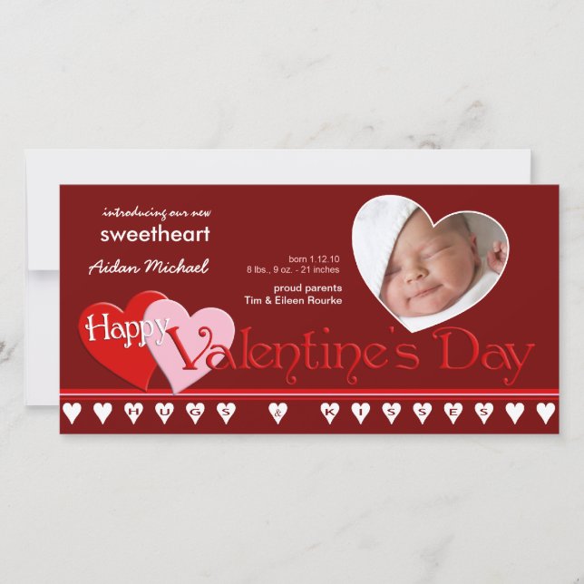 Valentine's Day - New Baby Announcement (Front)