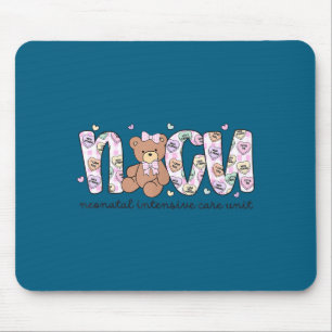 Valentines day nicu nurse cute bear neonatal icu mouse mat