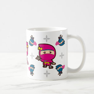 Valentine's day Ninja Girl Coffee Mug