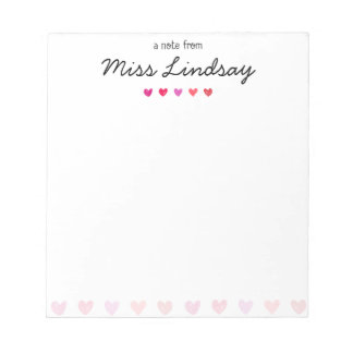 Valentines Day Note Pad