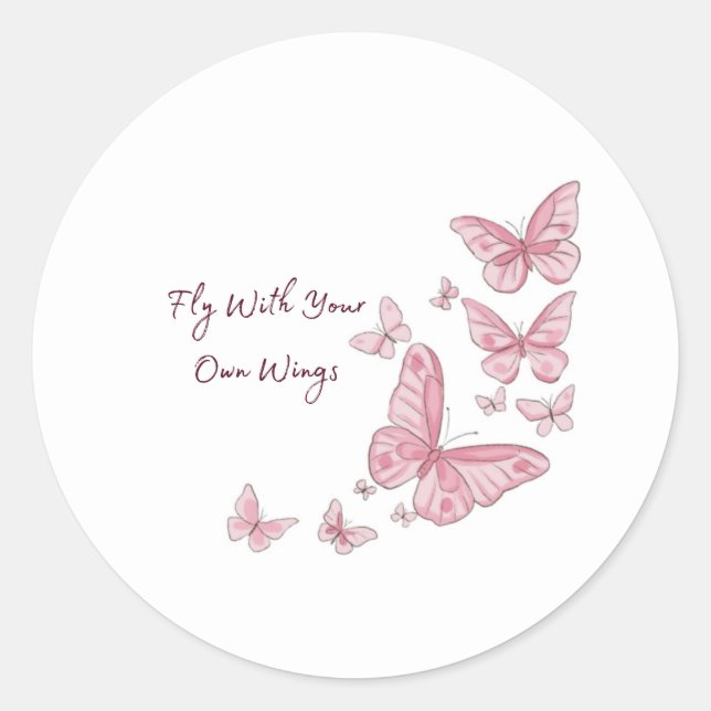 Valentine's Day of Growth Together Individually  Classic Round Sticker (Front)