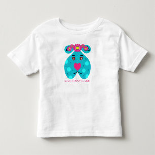 Valentine's Day or Easter Blue Bunny Toddler T-Shirt