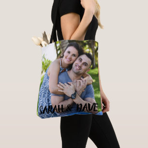 VALENTINE'S DAY OR WEDDING GIFT PHOTO CUSTOM TOTE BAG