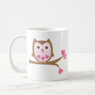 Valentines Day Owl Coffee Mug