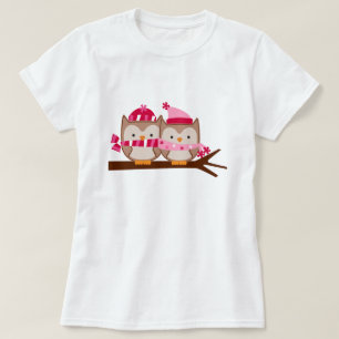 Valentines Day Owls T-Shirt