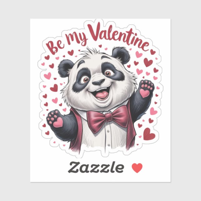 Valentine's Day panda (Sheet)