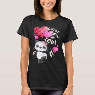Valentine's day panda bear with hearts T-Shirt