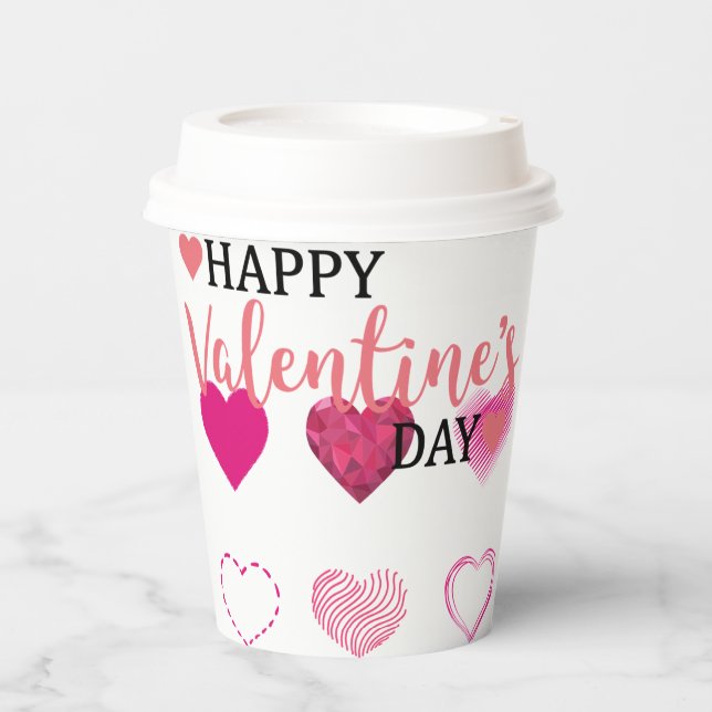 valentine's day paper cups (Front)