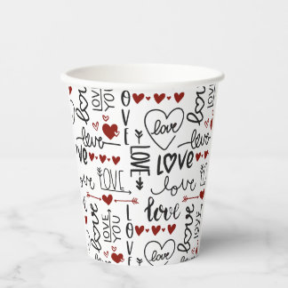 Valentines Day Paper Cups