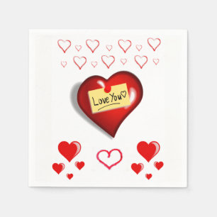 Valentine's Day Paper Napkins