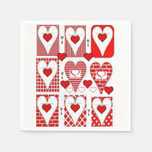 Valentine's Day Paper Napkins
