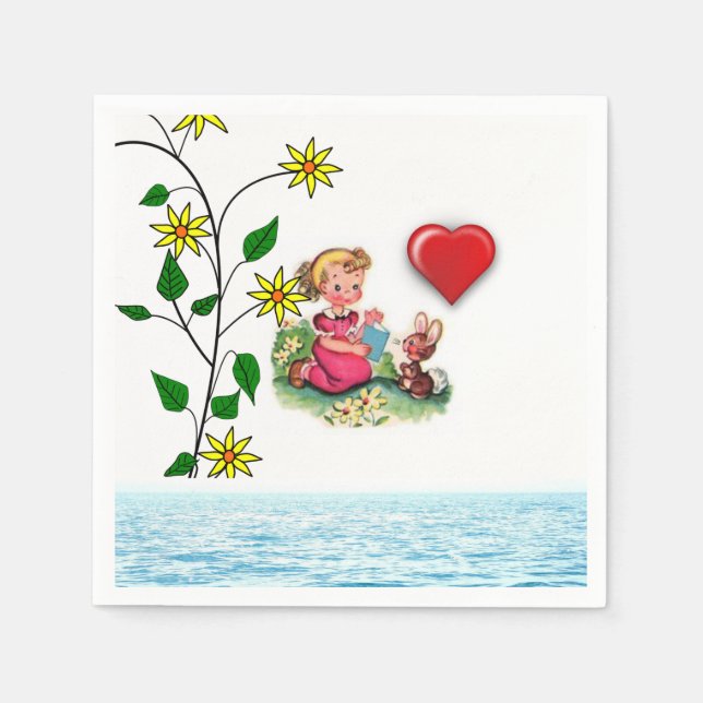 Valentine's Day Paper Napkins (Front)