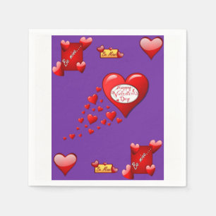 Valentine's Day Paper Napkins