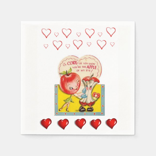 Valentine's Day Paper Napkins (Front)