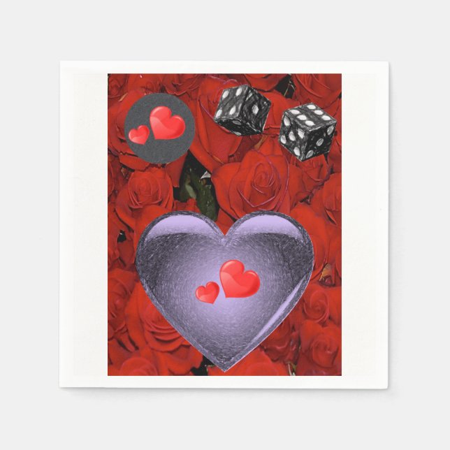 Valentine's Day Paper Napkins (Front)